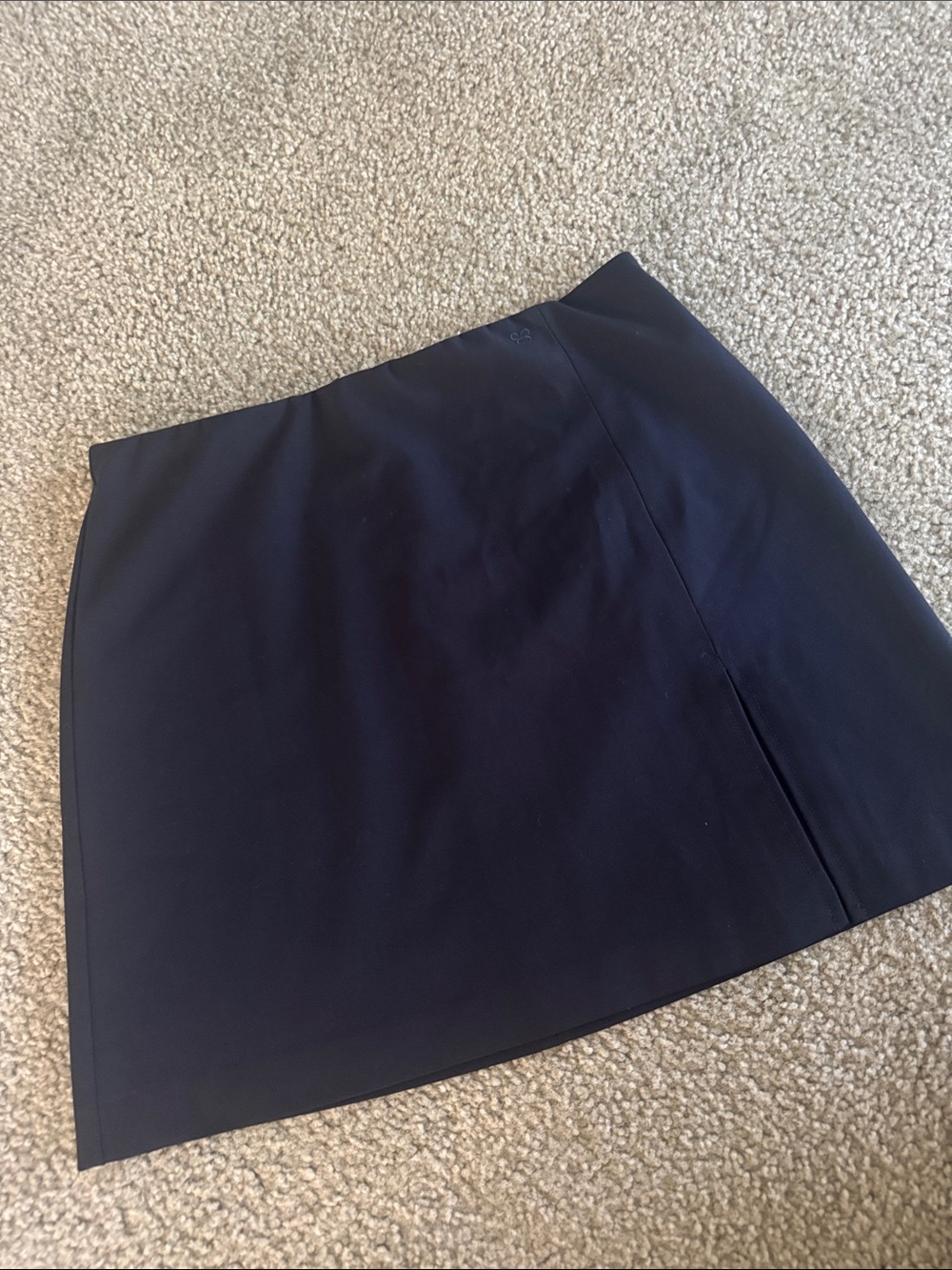 Sunday Best Black Mini Skirt with Clean Lines